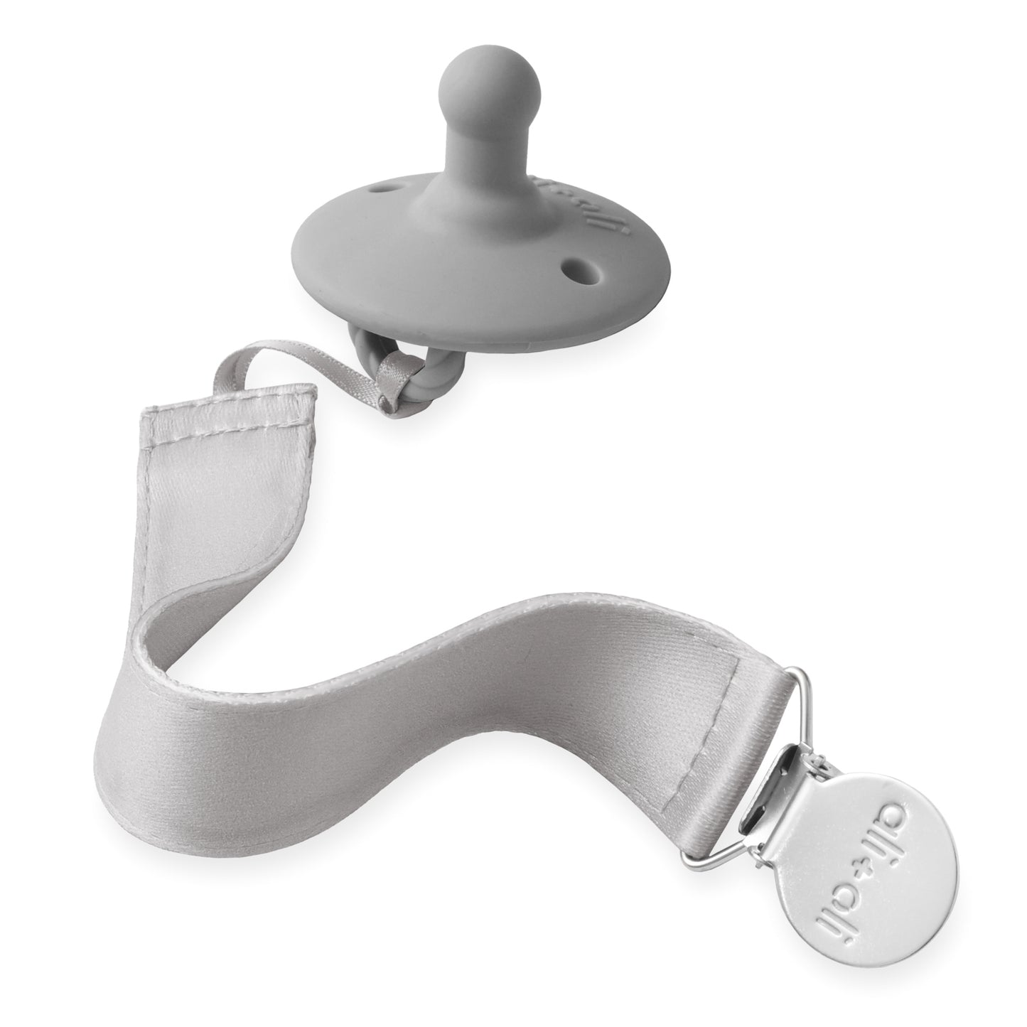 Ali+Oli Pacifier Set Round (Iron & Sky)