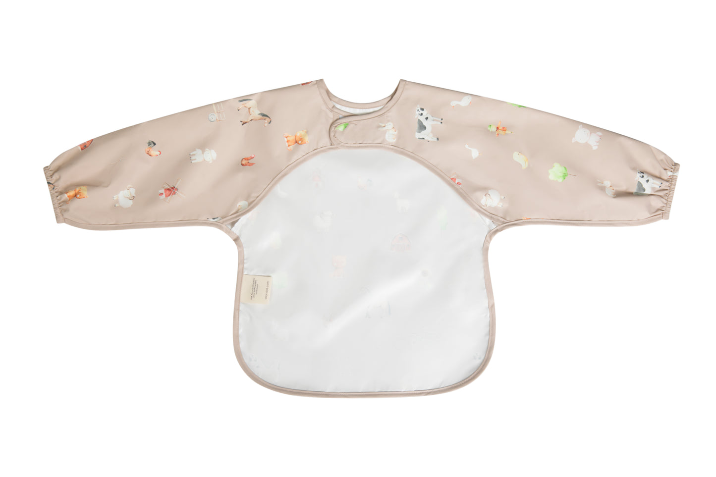 Ali+Oli Smock Bib for Baby & Toddler Long Sleeve (Farm)