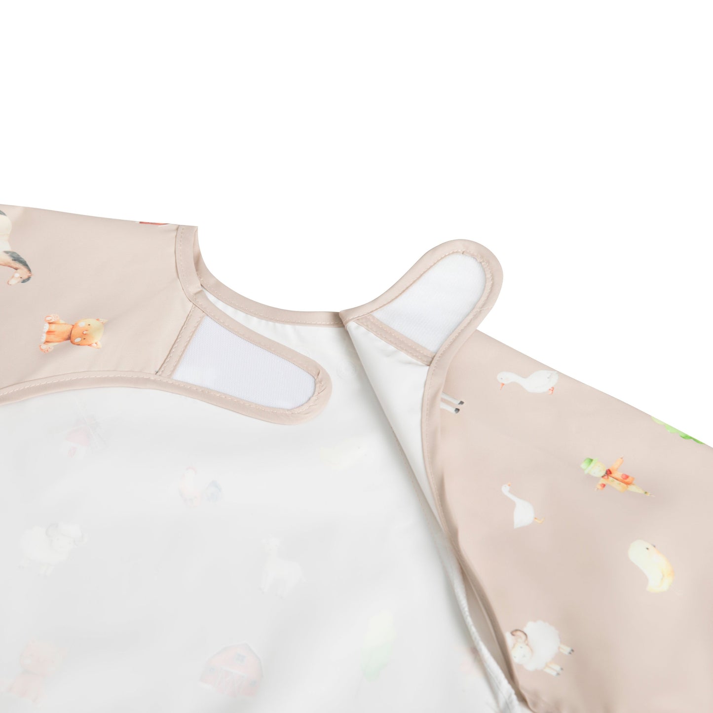 Ali+Oli Smock Bib for Baby & Toddler Long Sleeve (Farm)