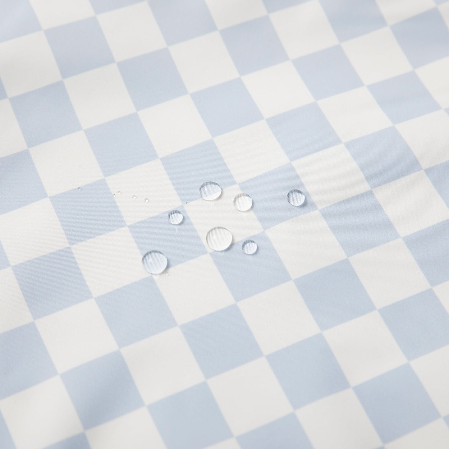 Ali+Oli Smock Bib for Baby & Toddler Short Sleeve (Blue Checkers)