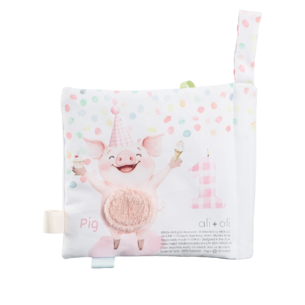 Birthday on the Farm Cloth Book – A Soft & Sensory First Birthday Story
