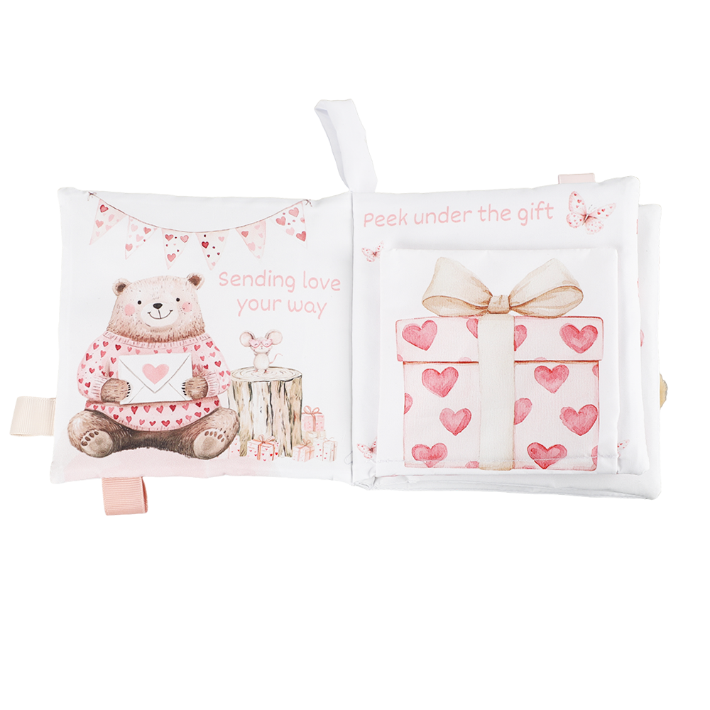 Ali+Oli Baby Cloth Crinkle Book – Valentines
