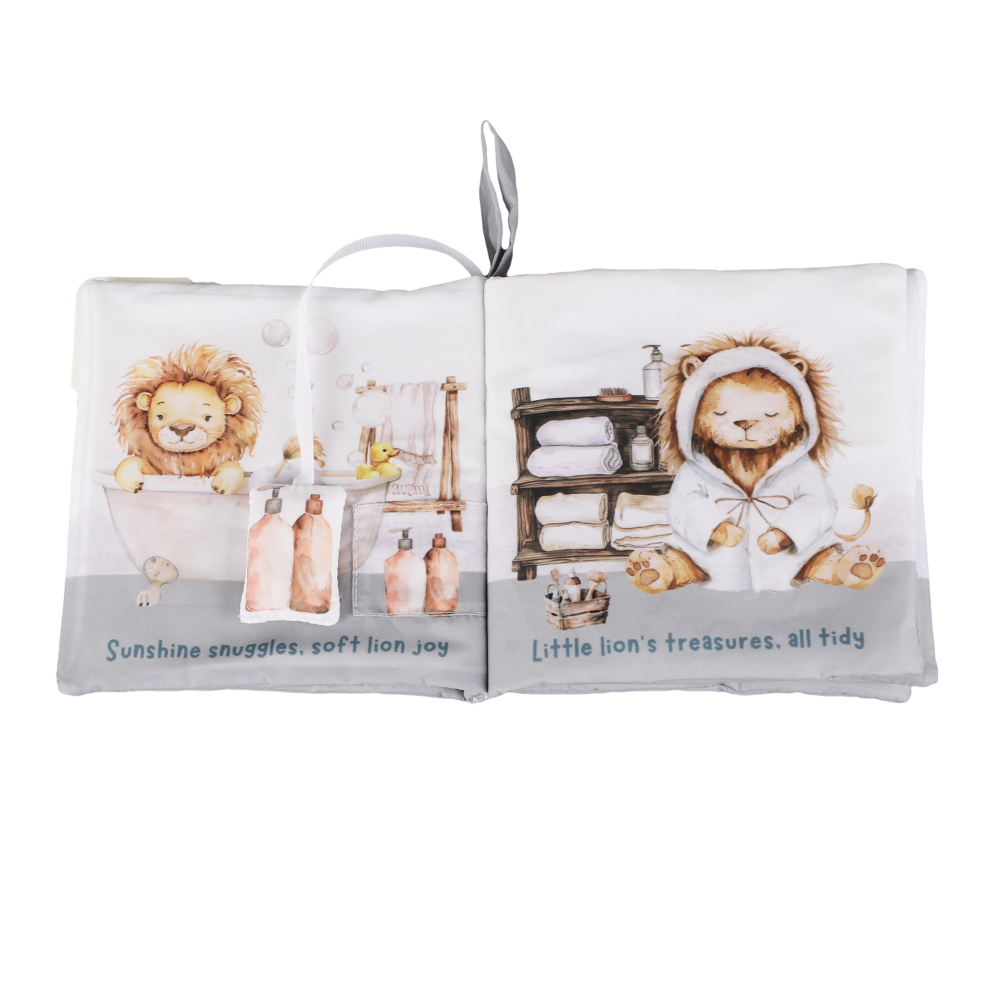 Ali+Oli Baby Cloth Crinkle Book – Bubble Bath