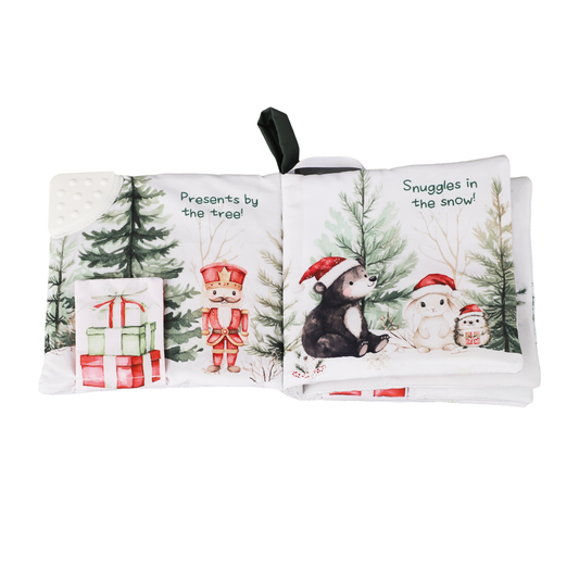 Ali+Oli Baby Cloth Crinkle Book – Christmas Friends