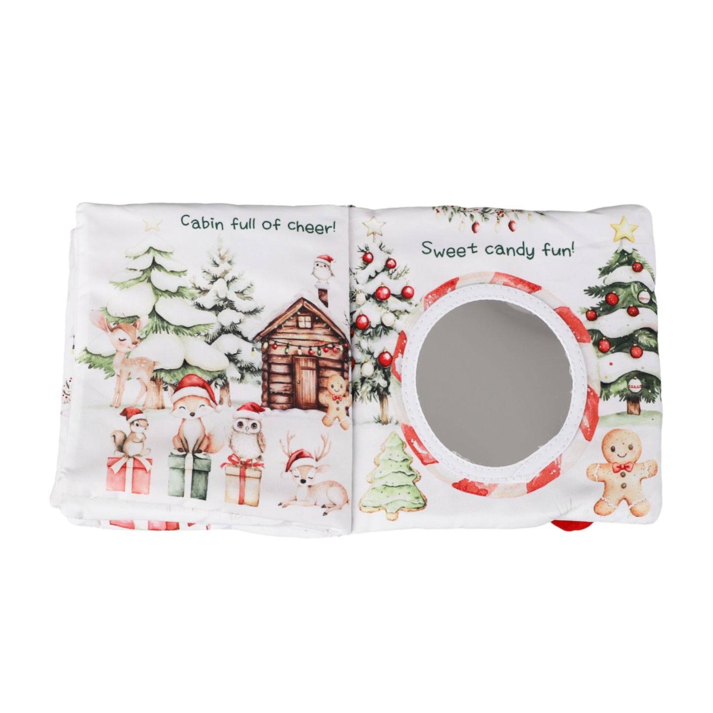 Ali+Oli Baby Cloth Crinkle Book – Christmas Friends