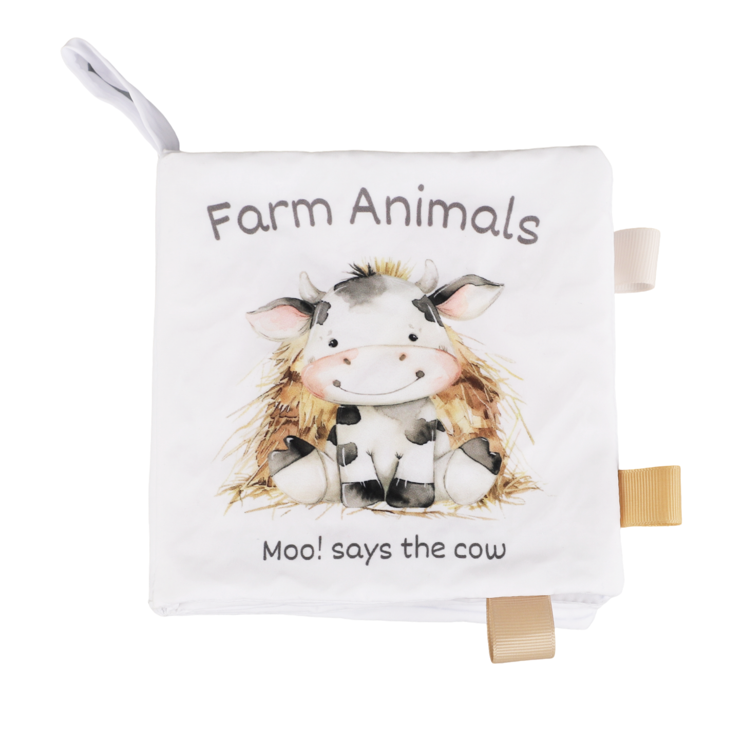 Ali+Oli Baby Cloth Crinkle Book – Farm Animals