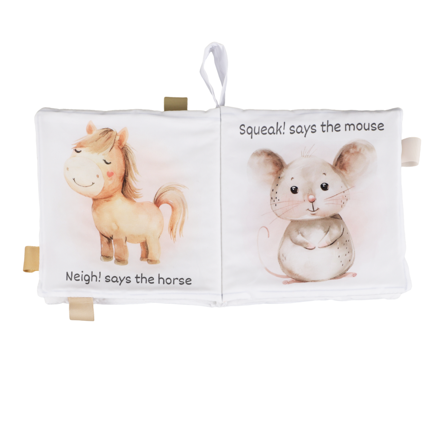Ali+Oli Baby Cloth Crinkle Book – Farm Animals