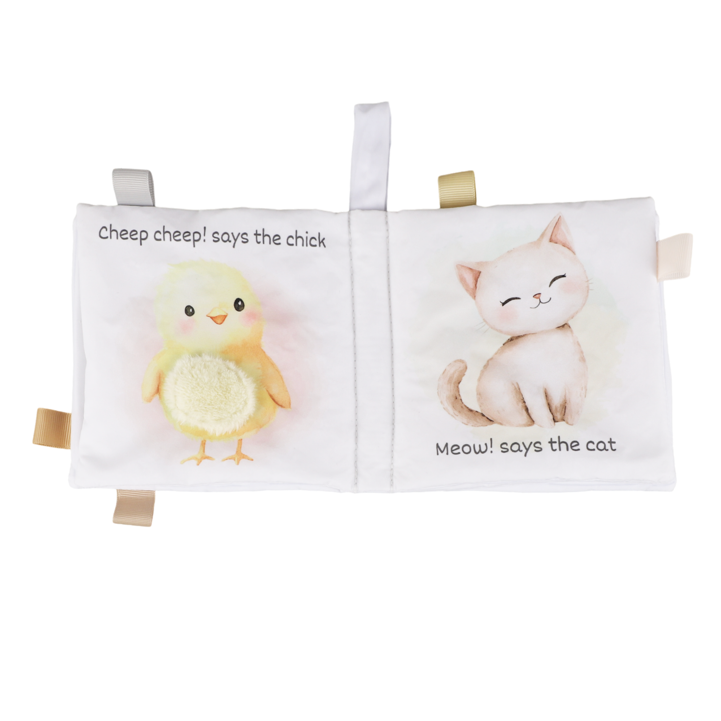 Ali+Oli Baby Cloth Crinkle Book – Farm Animals