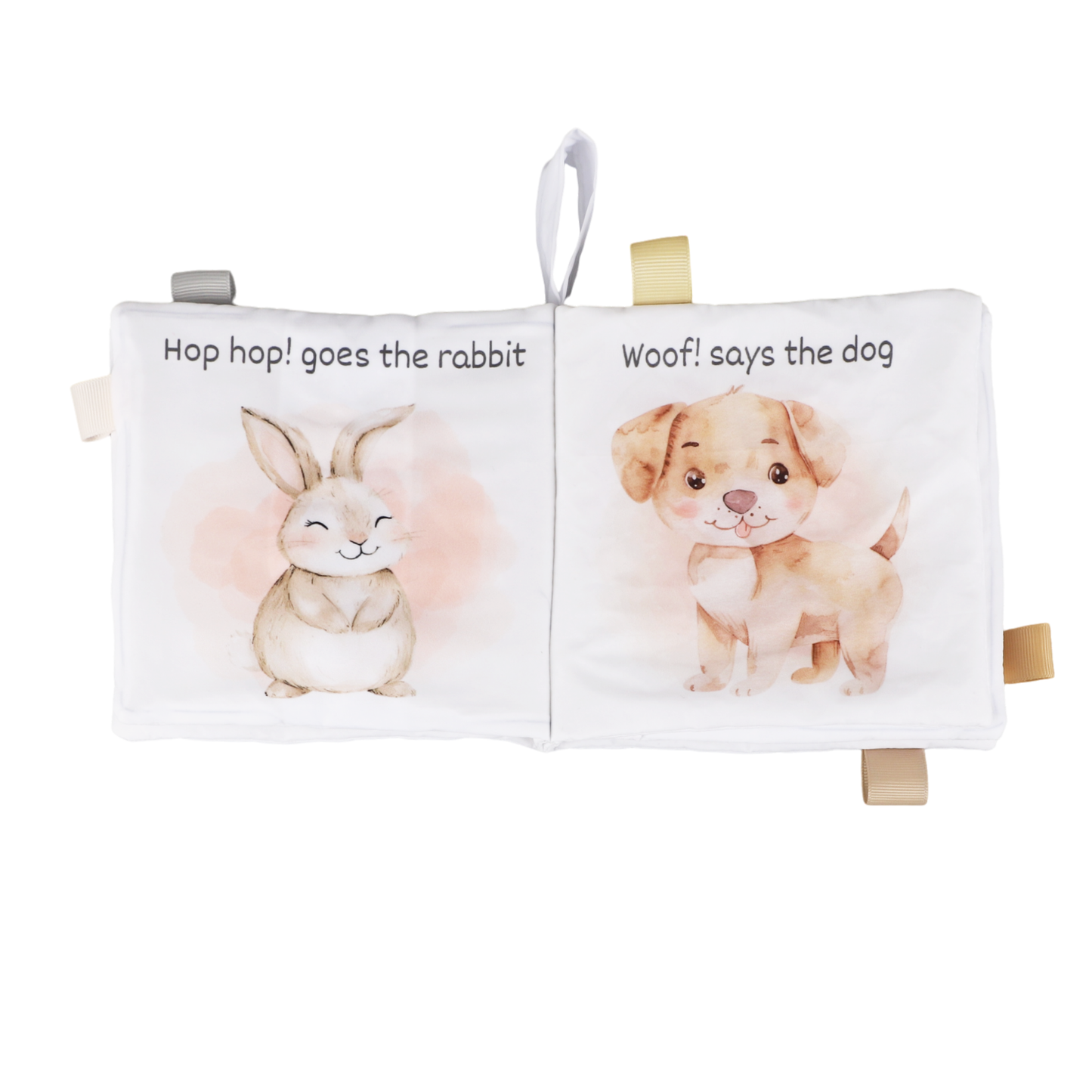 Ali+Oli Baby Cloth Crinkle Book – Farm Animals