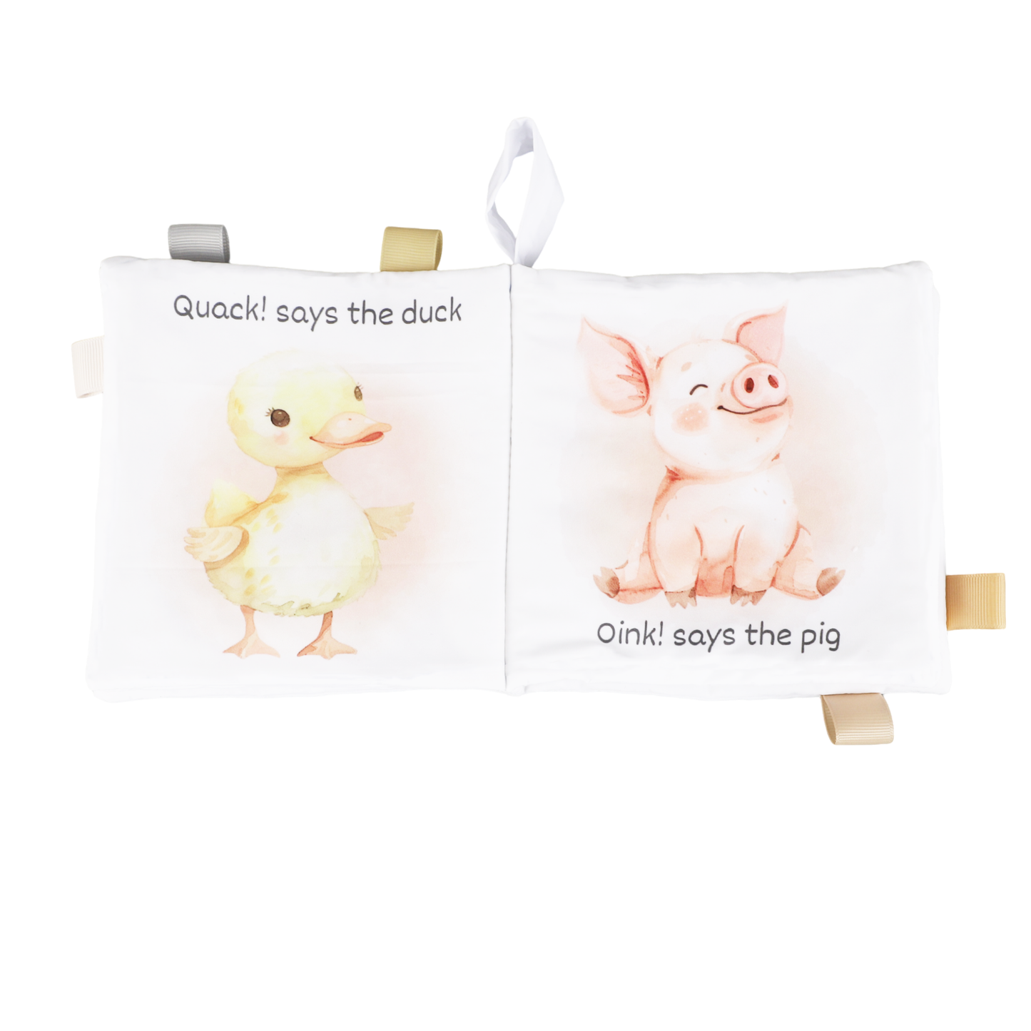 Ali+Oli Baby Cloth Crinkle Book – Farm Animals