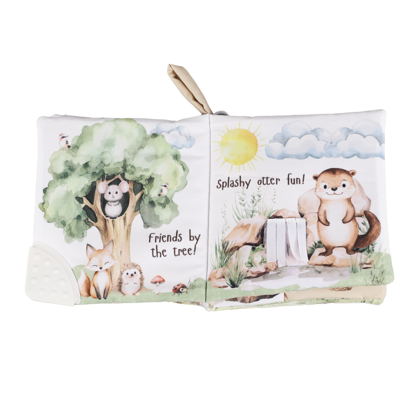 Ali+Oli Baby Cloth Crinkle Book – Forest Friends
