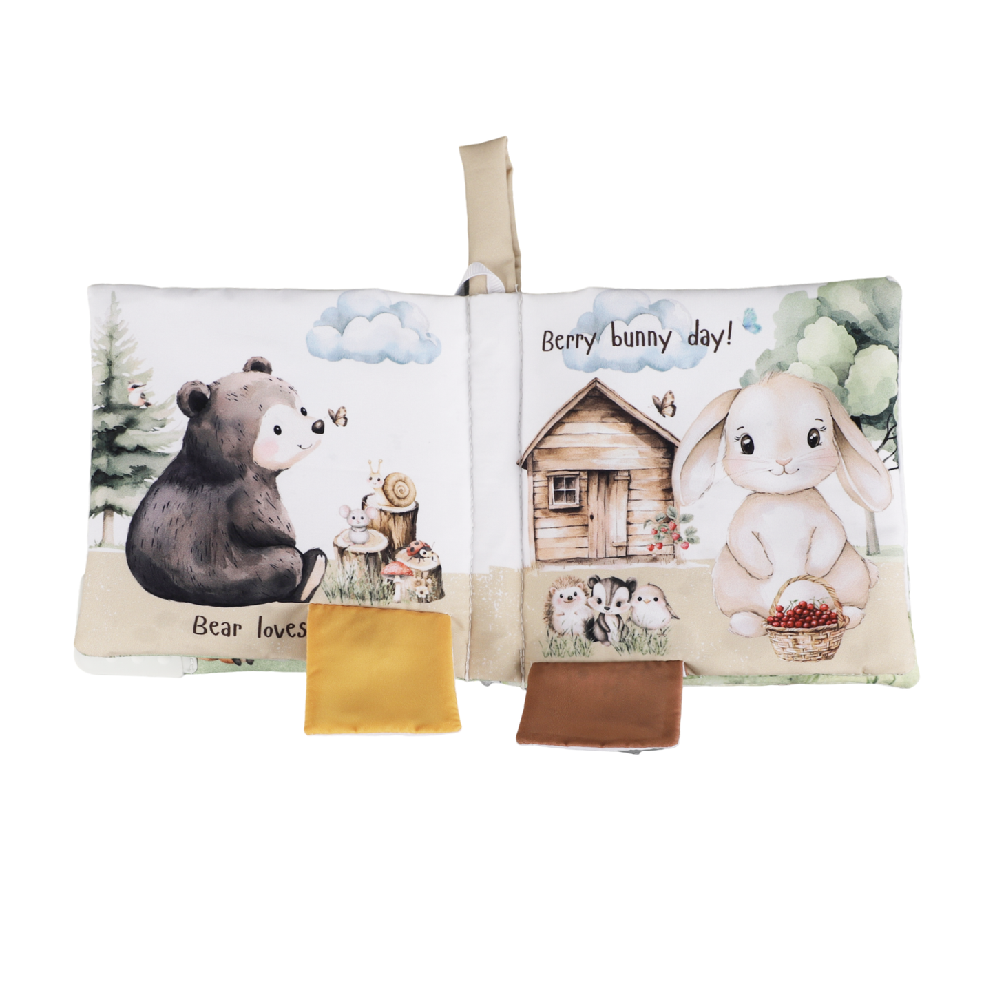 Ali+Oli Baby Cloth Crinkle Book – Forest Friends