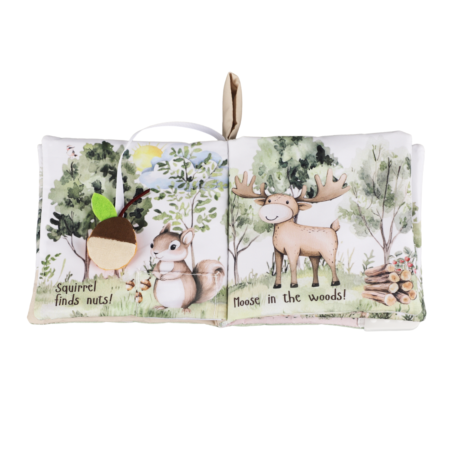 Ali+Oli Baby Cloth Crinkle Book – Forest Friends