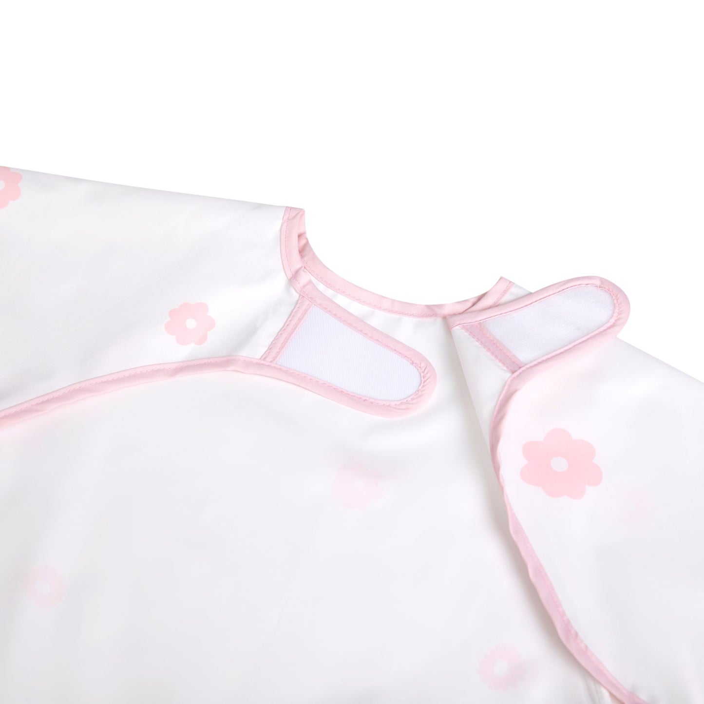 Ali+Oli Smock Bib for Baby & Toddler Long Sleeve (Pink Flowers)