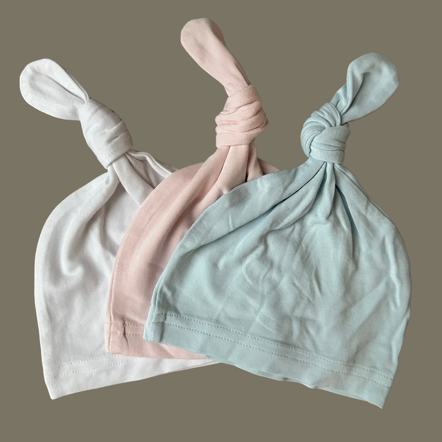 Ultra-Soft Bamboo Knotted Beanie for Baby (Blush)