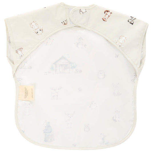 Ali+Oli Smock Bib for Baby & Toddler Short Sleeve (Woodlands)