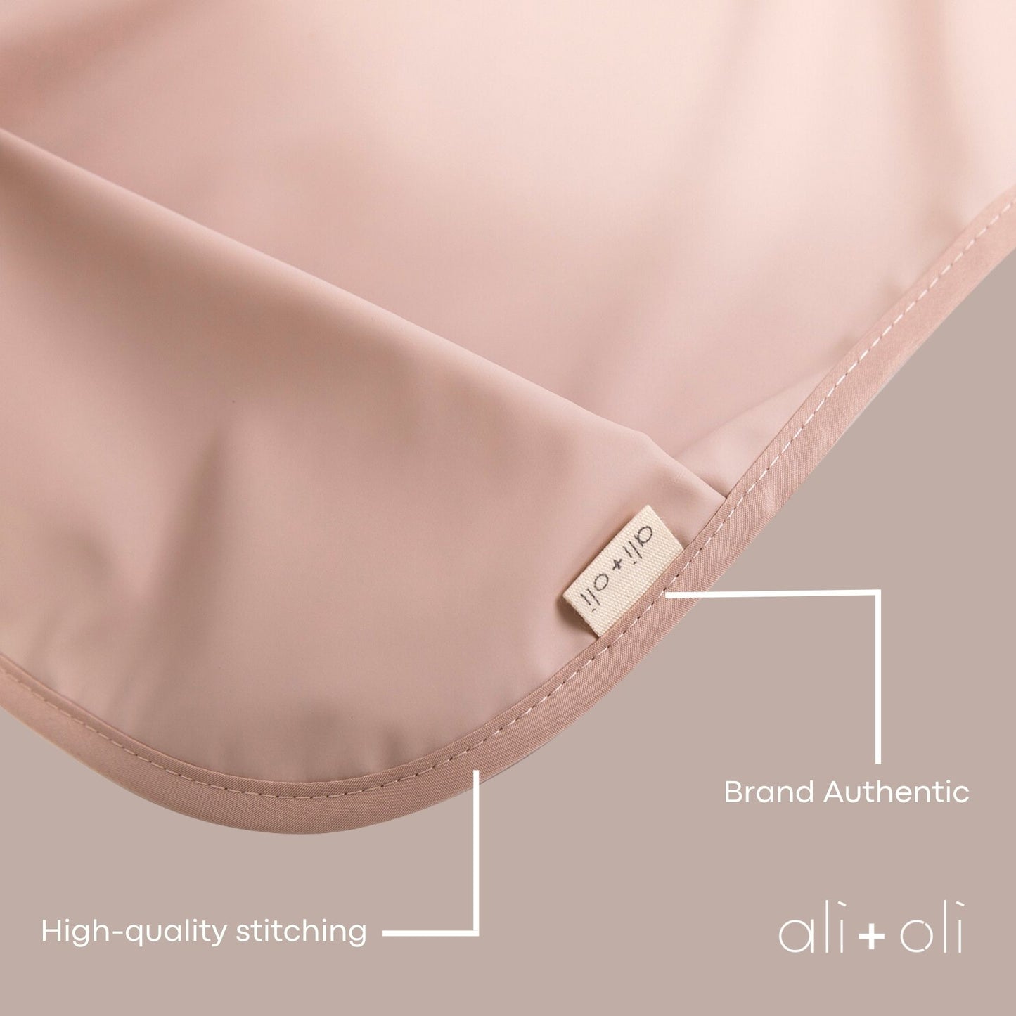Ali+Oli Smock Bib for Baby & Toddler (2-pc) Long & Short Sleeve Set (Butterfly-Blush)