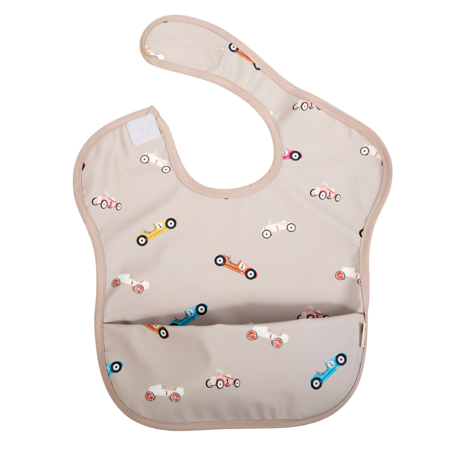 Ali+Oli Smock Bib for Baby & Toddler (2-pc) Short Sleeve Set (Cars-Midnight)