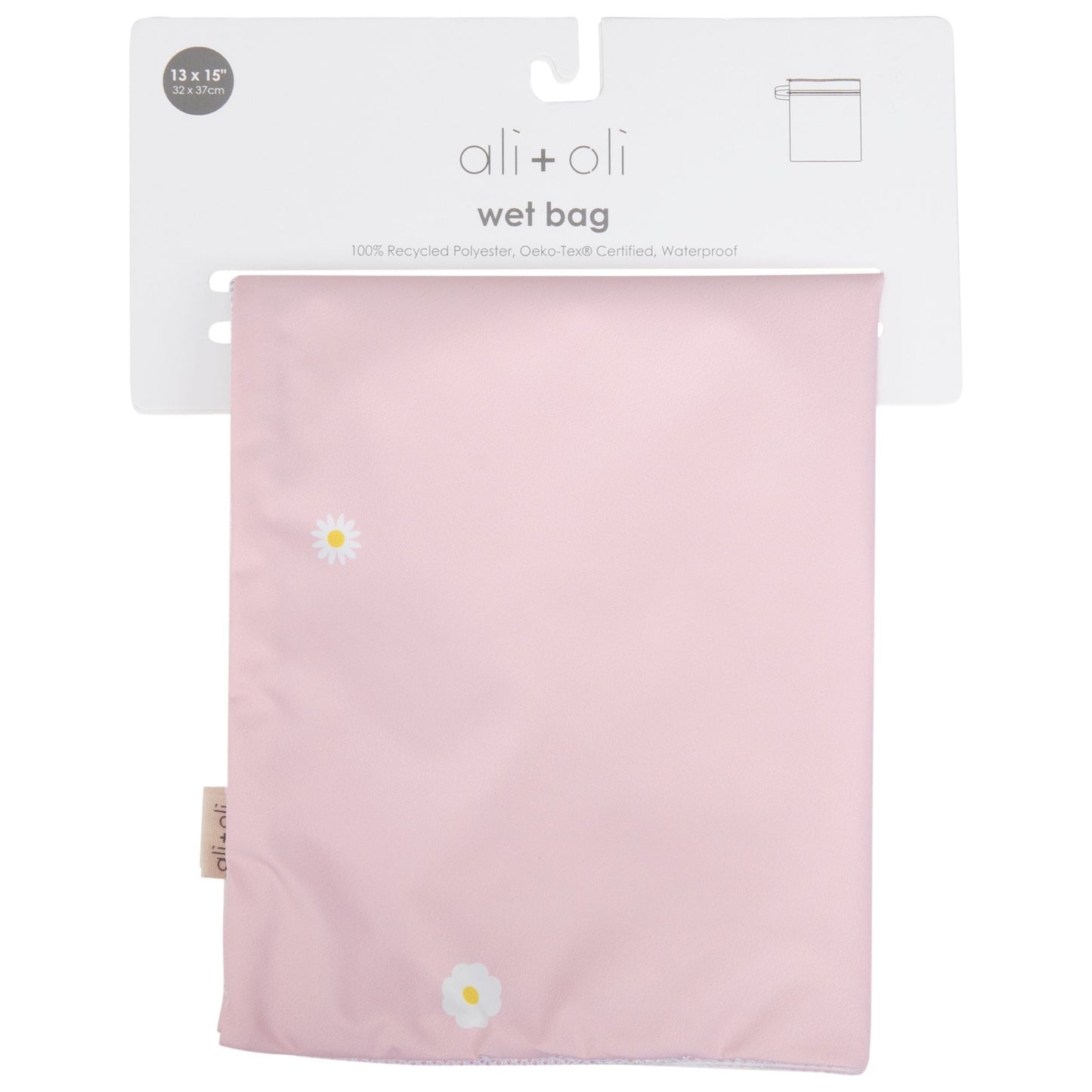 Ali+Oli Dual-Compartment Wet-Dry Bag (Blush Daisy)