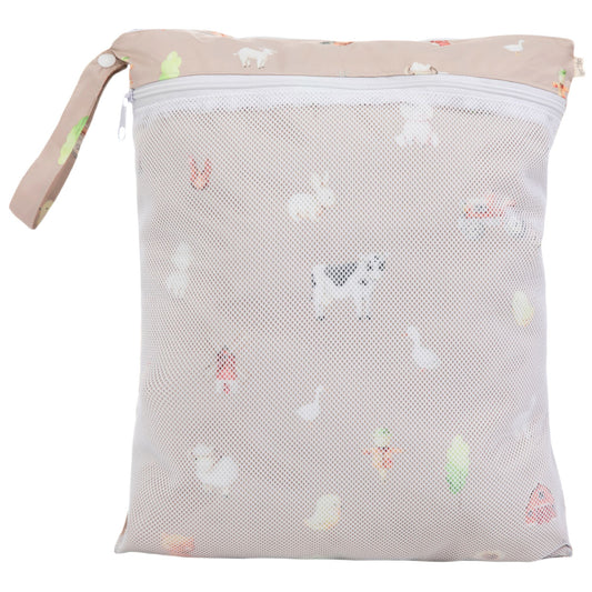 Ali+Oli Dual-Compartment Wet-Dry Bag (Farm)