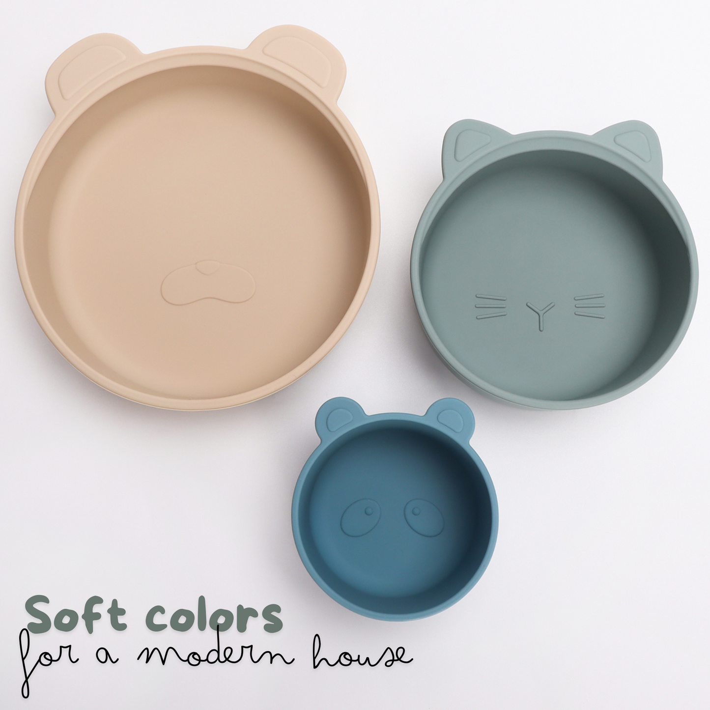 Ali+Oli (3pc) Stackable Snack Bowl Set (Blue Horizon)