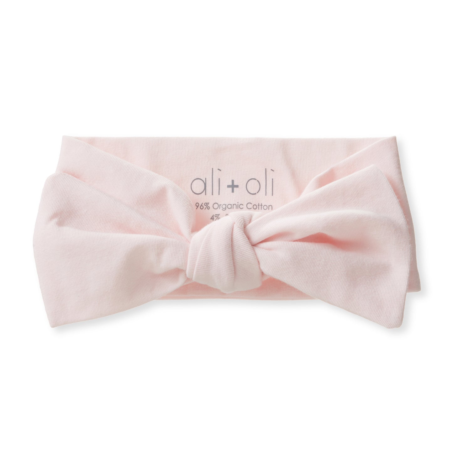 Ultra-Soft Organic Cotton Knotted Bow (Blush)
