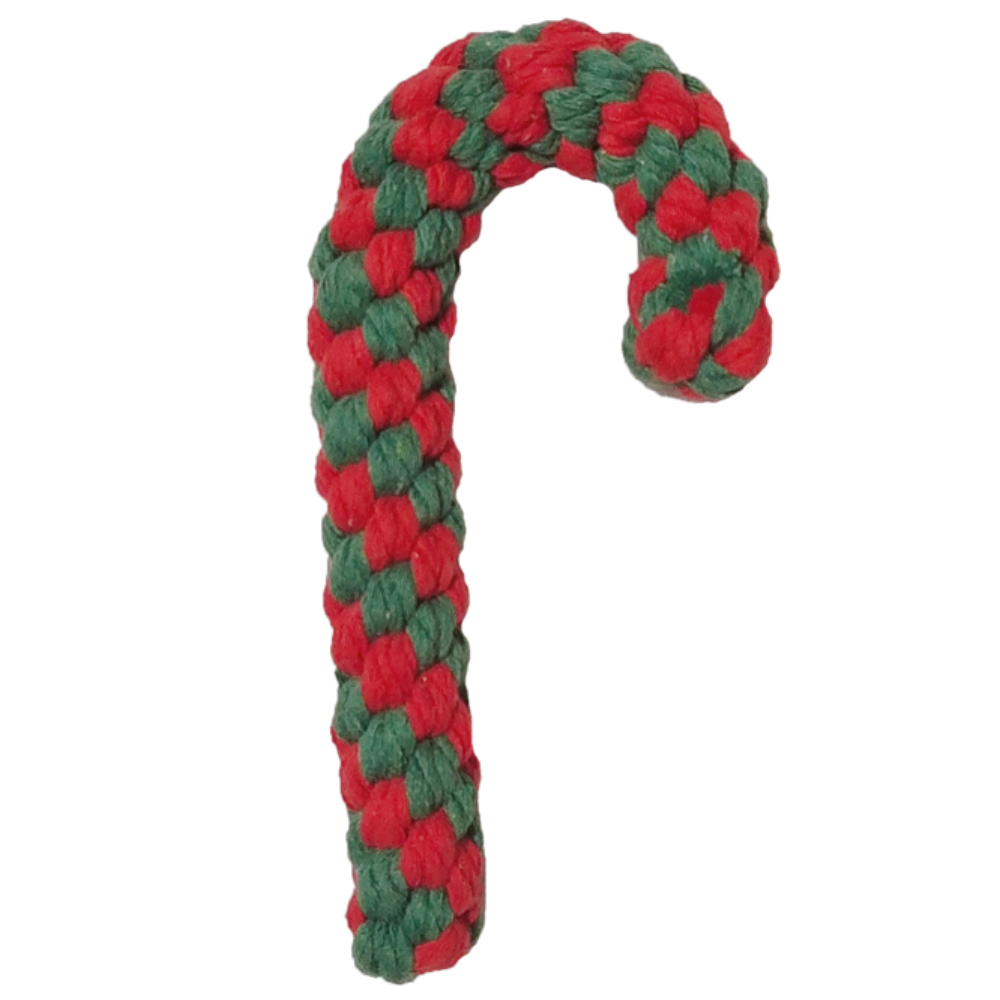 Ali+Oli Pets Christmas Candy Cane Rope Dog Toy