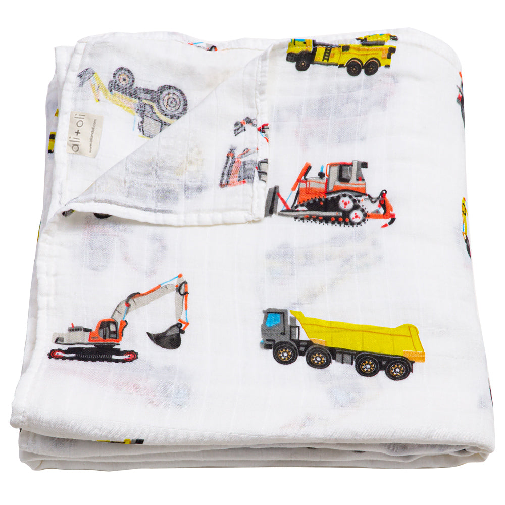 Ali+Oli Muslin Swaddle Blanket (Construction)