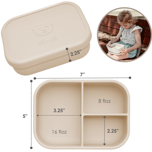32 oz silicone bento box lunch for kids back to school