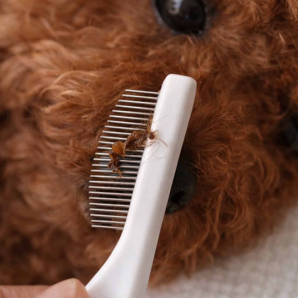 Ali+Oli Pets Long Handle Stainless Steel Face Comb