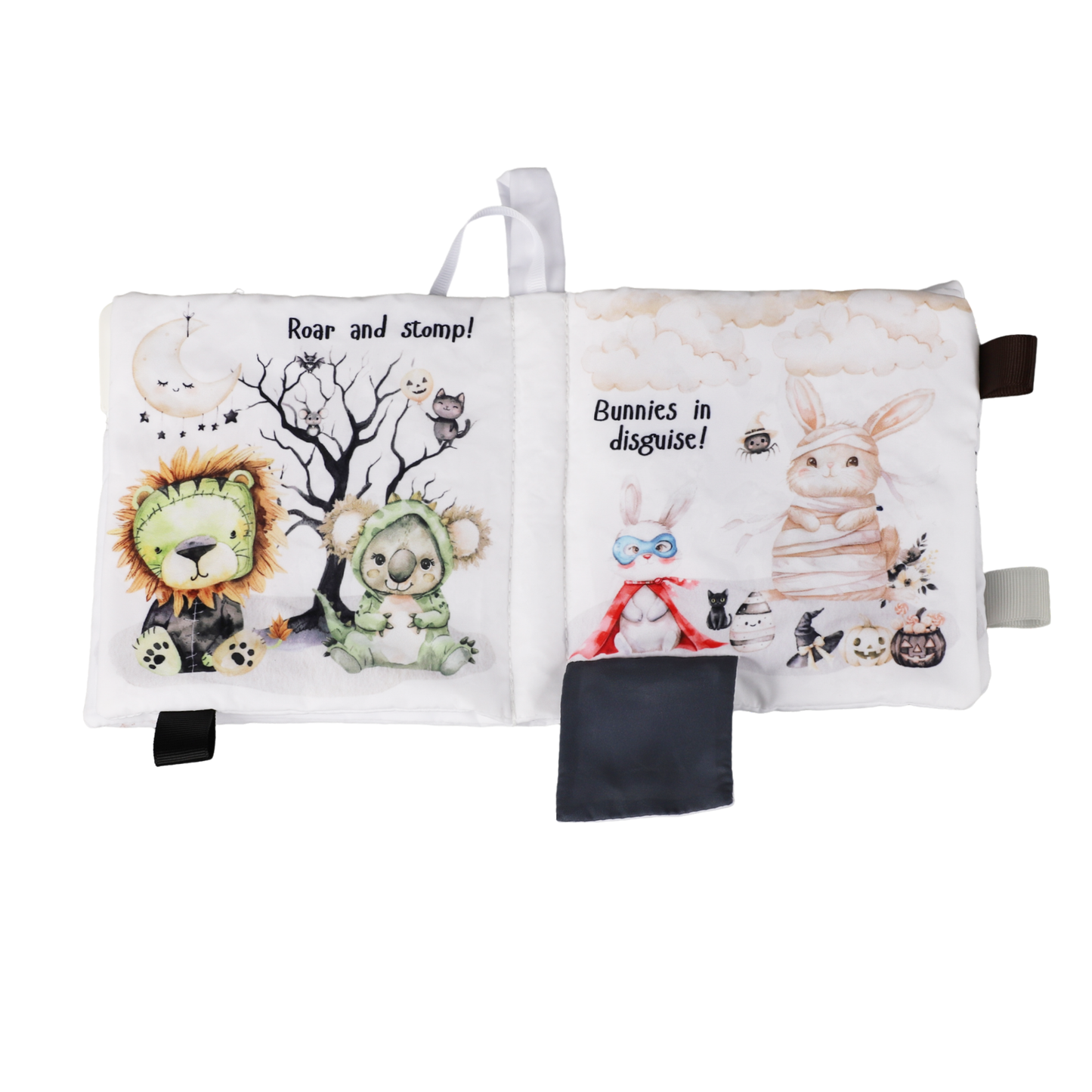 Ali+Oli Baby Cloth Crinkle Book – Halloween Paws
