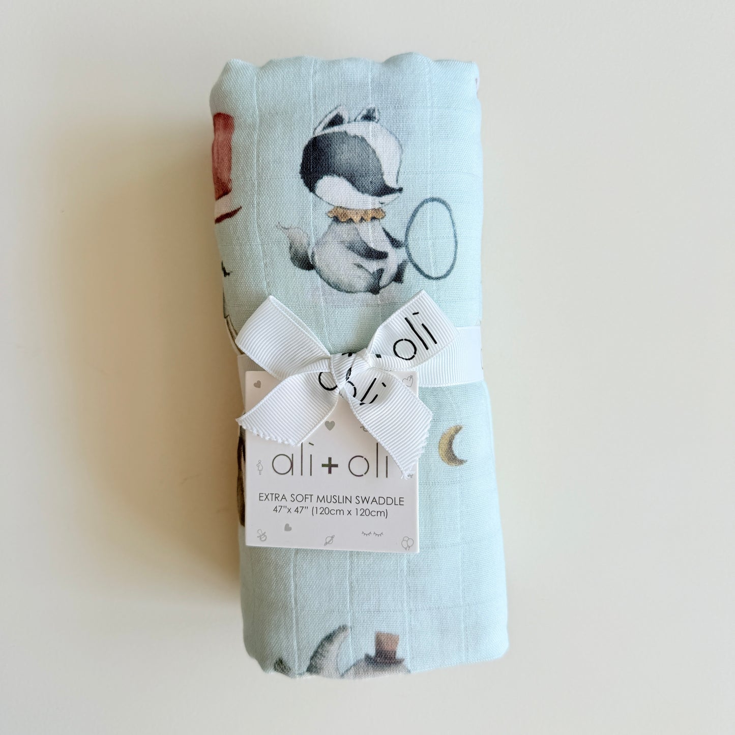 Ali+Oli Muslin Swaddle Blanket (Circus)