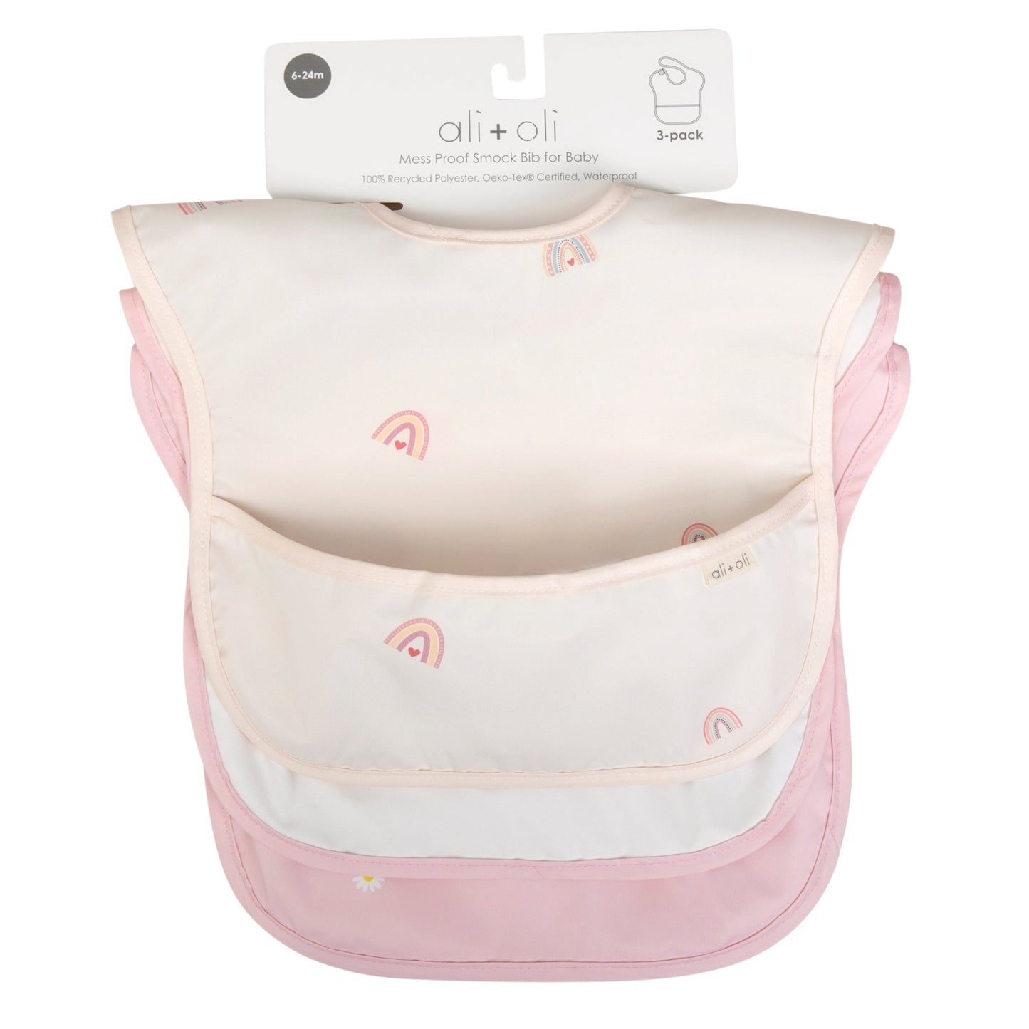 Ali+Oli (3-pc) Sleeveless Bib Set for Baby & Toddler (Girls)