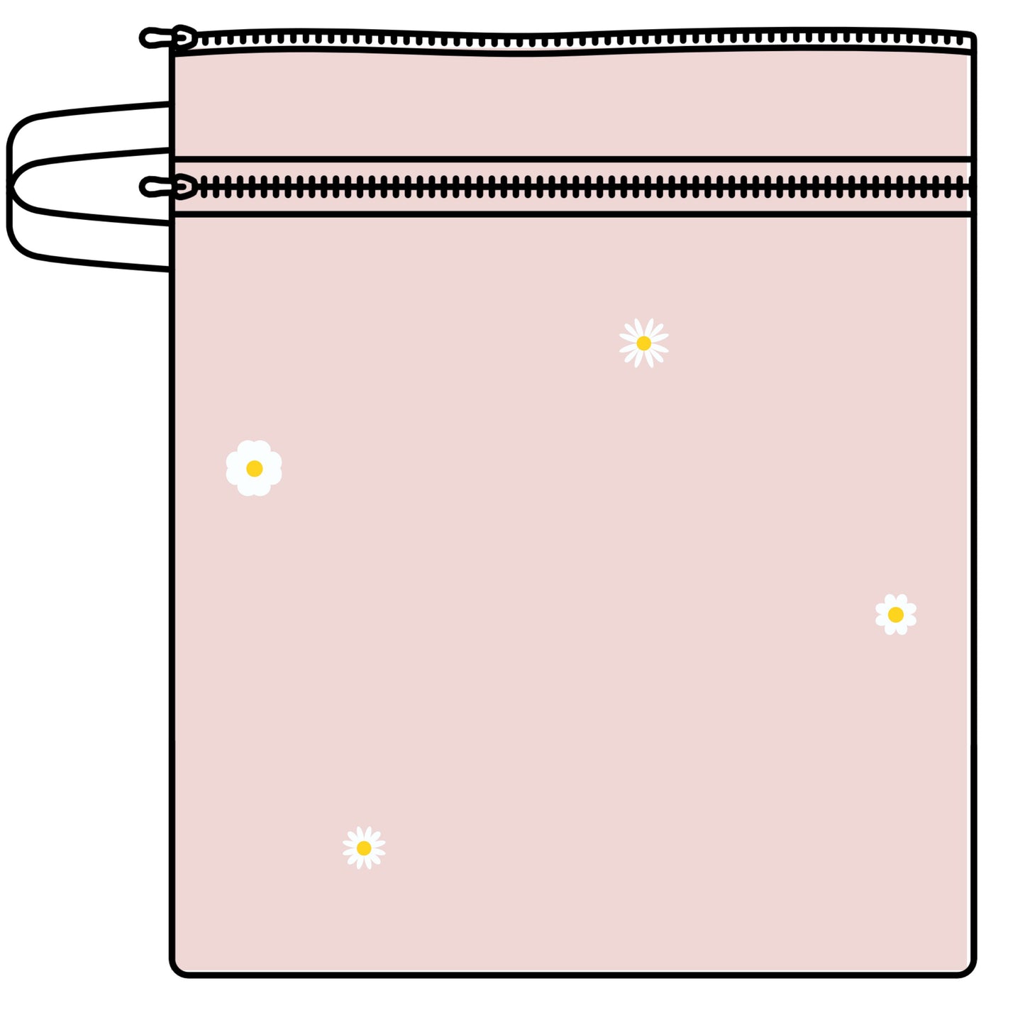 Ali+Oli Dual-Compartment Wet-Dry Bag (Blush Daisy)