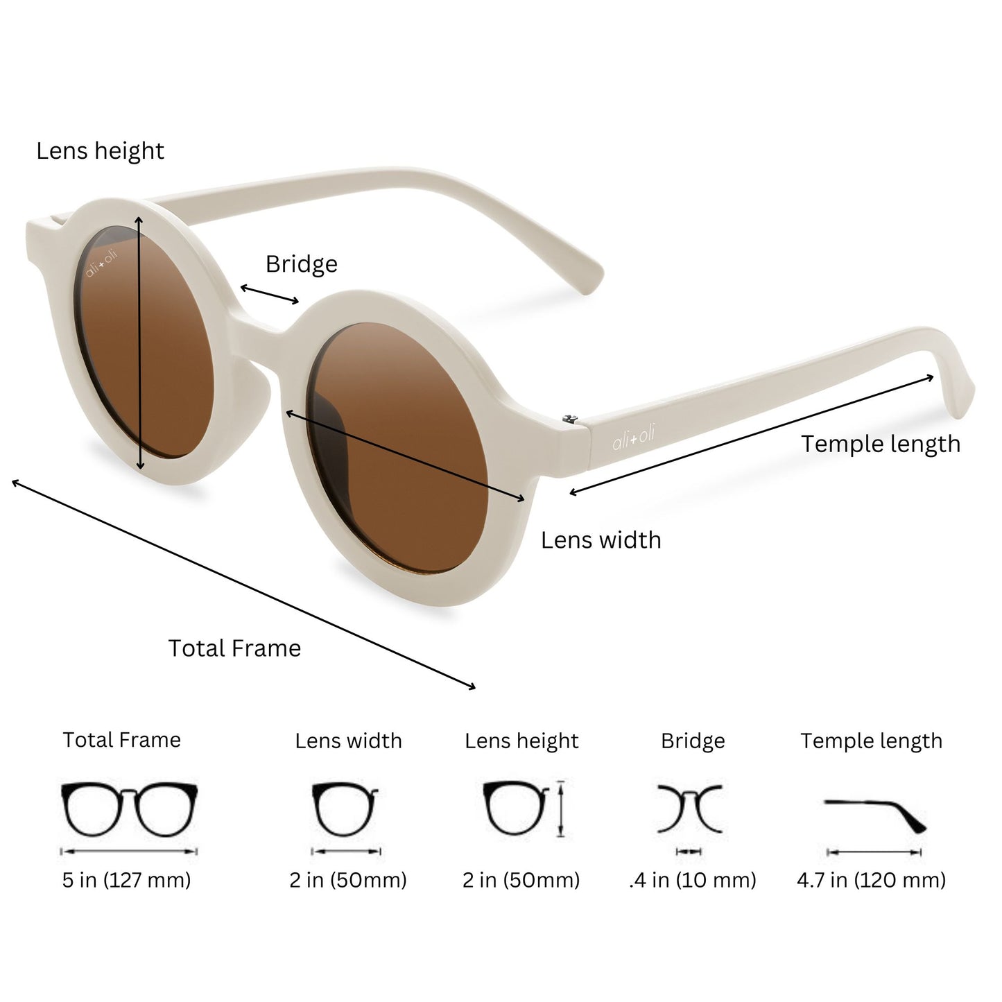 Ali+Oli Sunglasses for Kids (Vanilla)