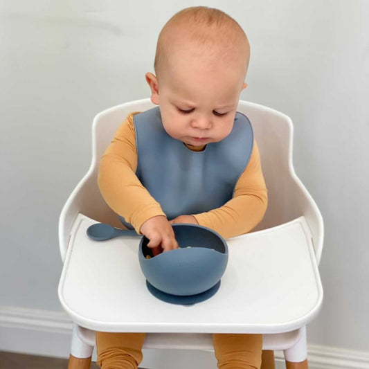Ali+Oli Suction Bowl & Spoon Set (Iron)