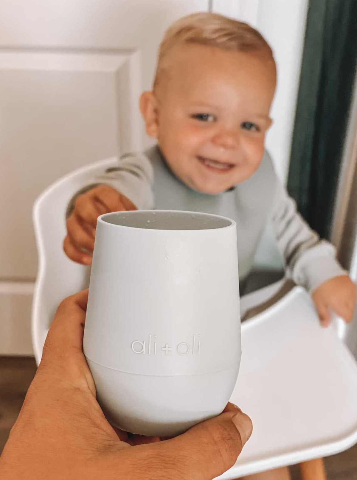 Ali+Oli® Open Cup for Baby & Toddler (Light Grey)