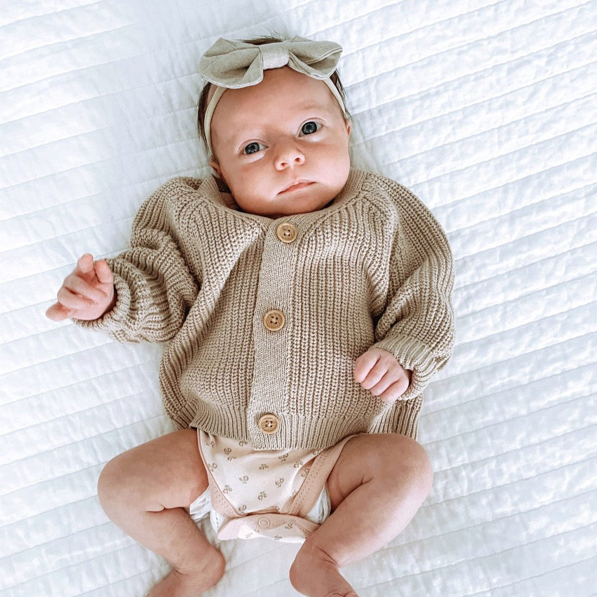 Ali+Oli Headband Bow Set (Sand)