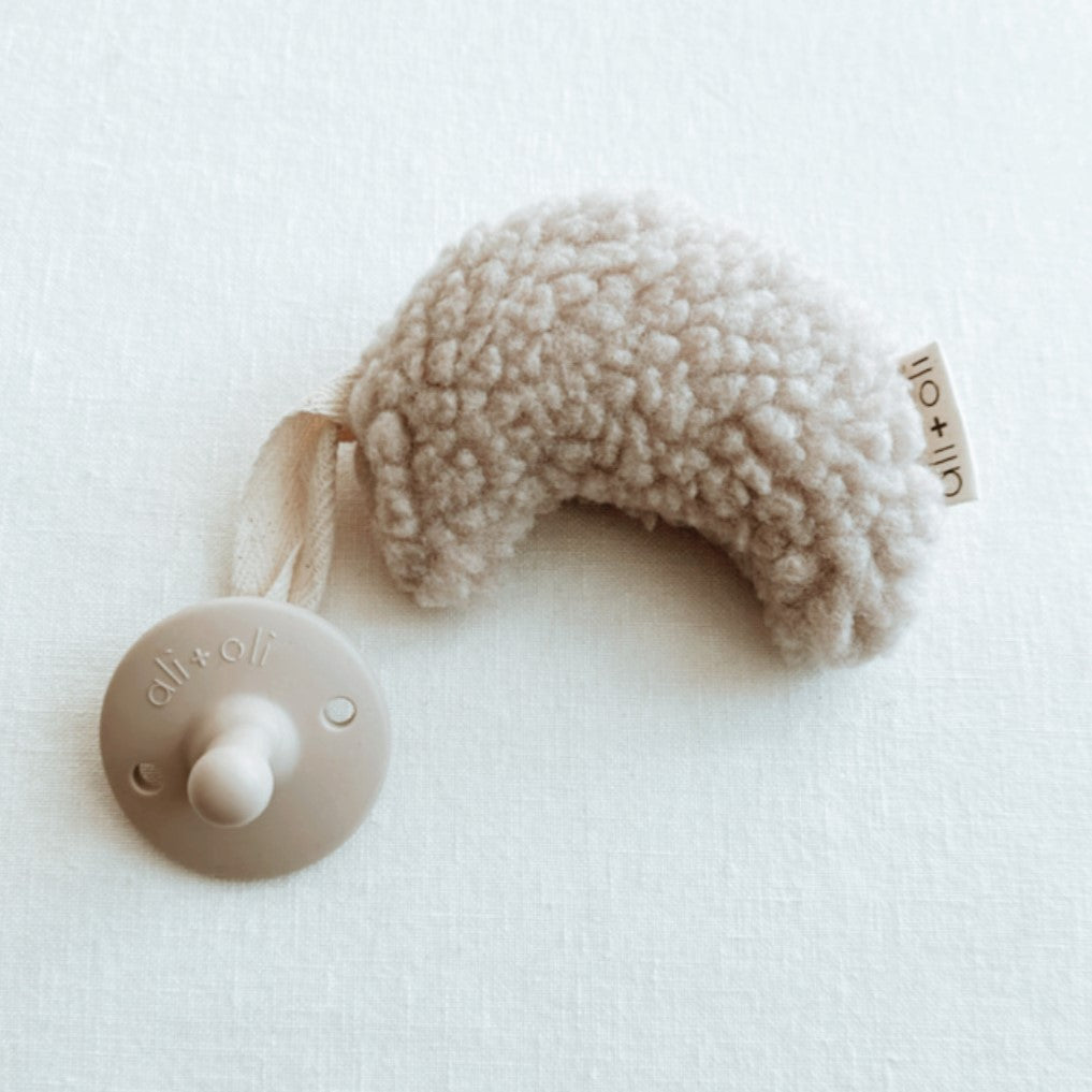 Ali+Oli Pacifier Set Round (Taupe & Mist)