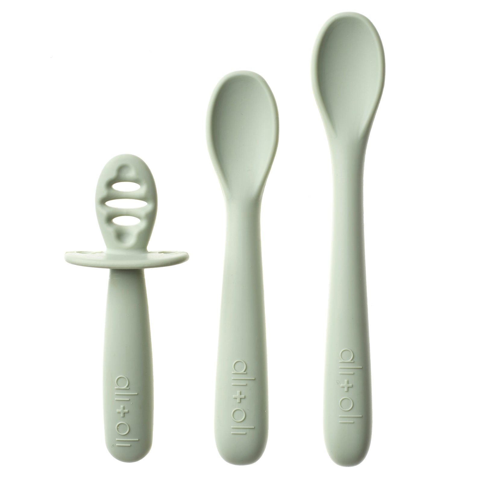 First Stage Silicone Self Feeding Training Spoons , Toddler's Self