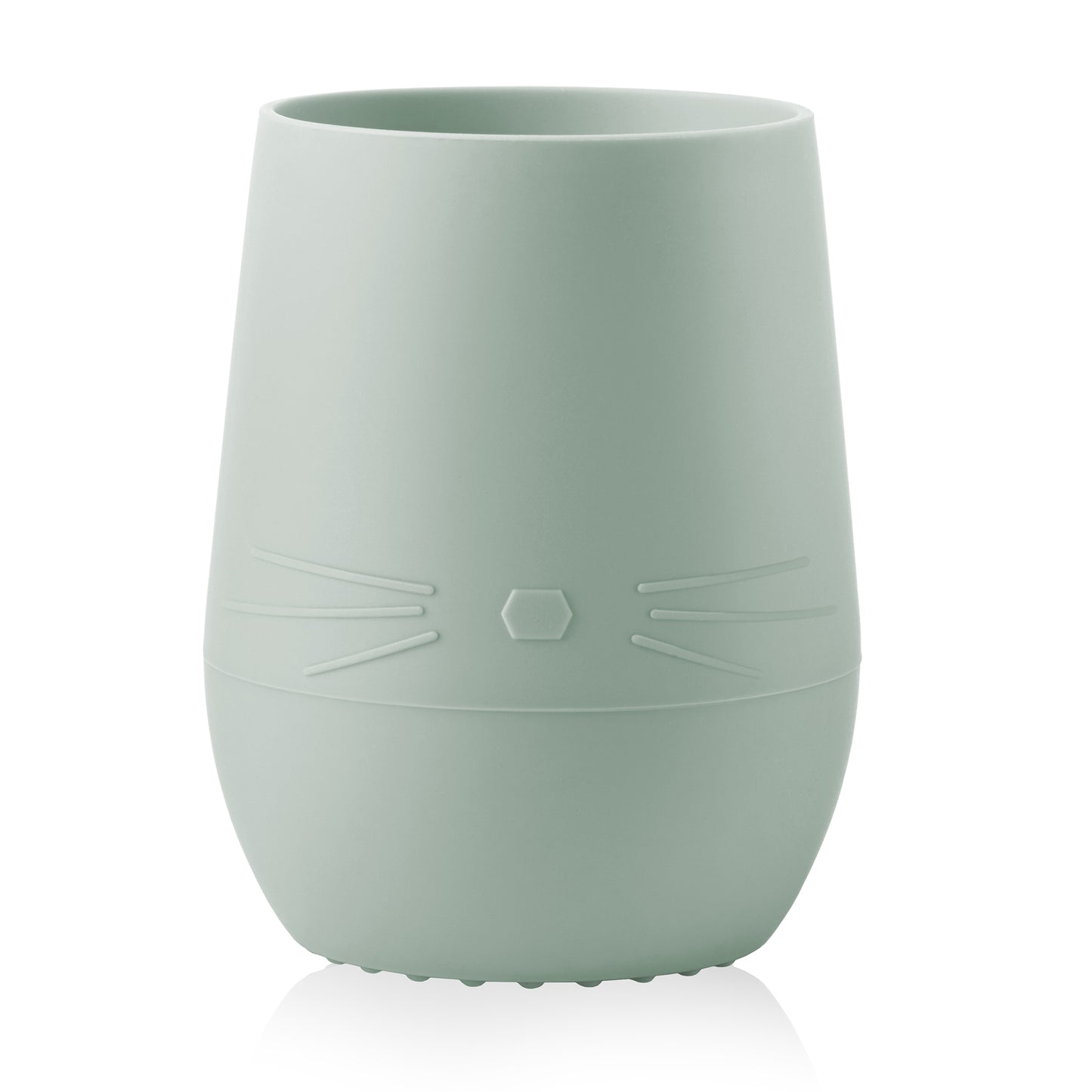 Bunny Face Silicone Open Cup for Baby & Toddler (Pine)