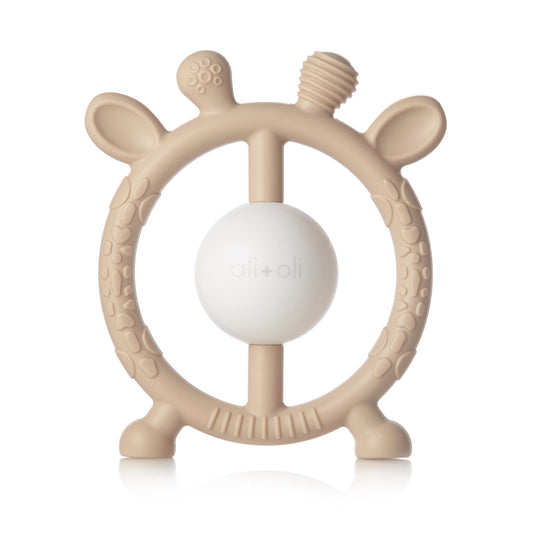Ali+Oli Multi surface giraffe teether and rattle