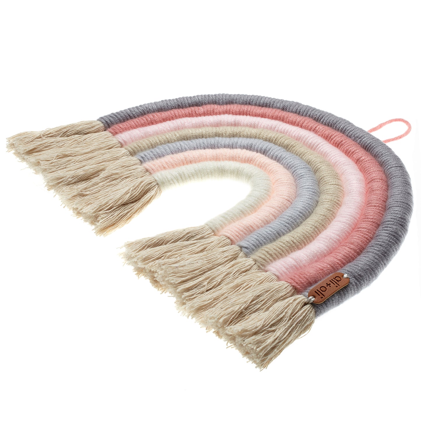 Ali+Oli Macrame Nursery Wall Décor - Rainbow (Ice Cream)