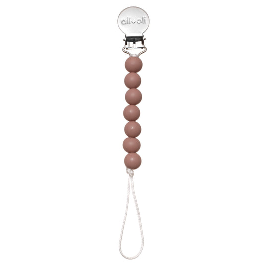Ali+Oli Pacifier Clip Holder for Baby | Mini Isa (Cork)