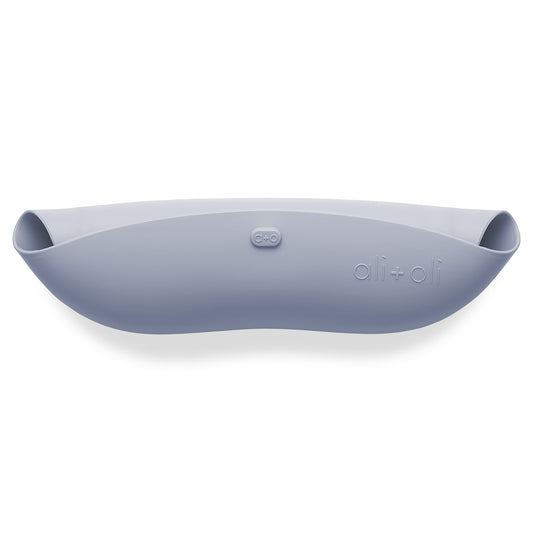 Ali+Oli Silicone Roll-Up Baby Bib (Pebble)