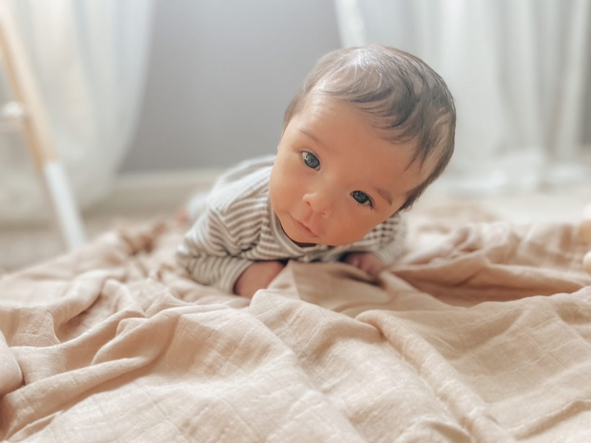 Ali+Oli Muslin Swaddle Blanket (Taupe)