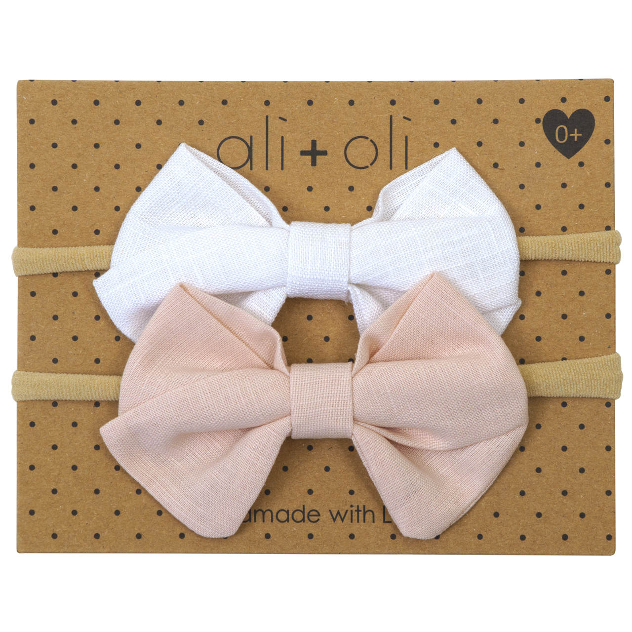 Ali+Oli Headband Bow Set (Pink)