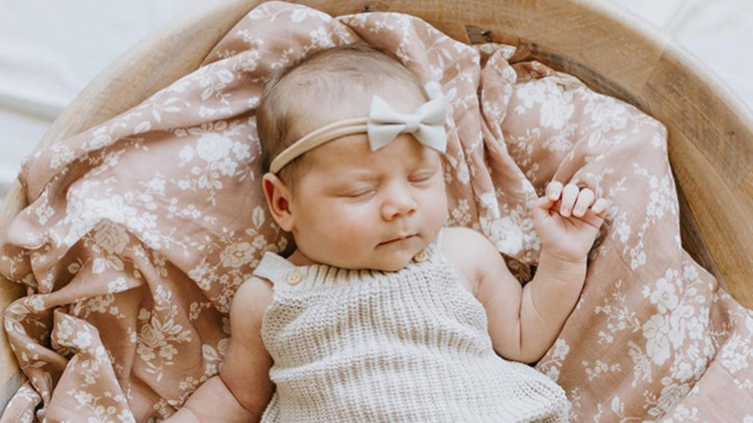 Baby Head Band Pink Bow 