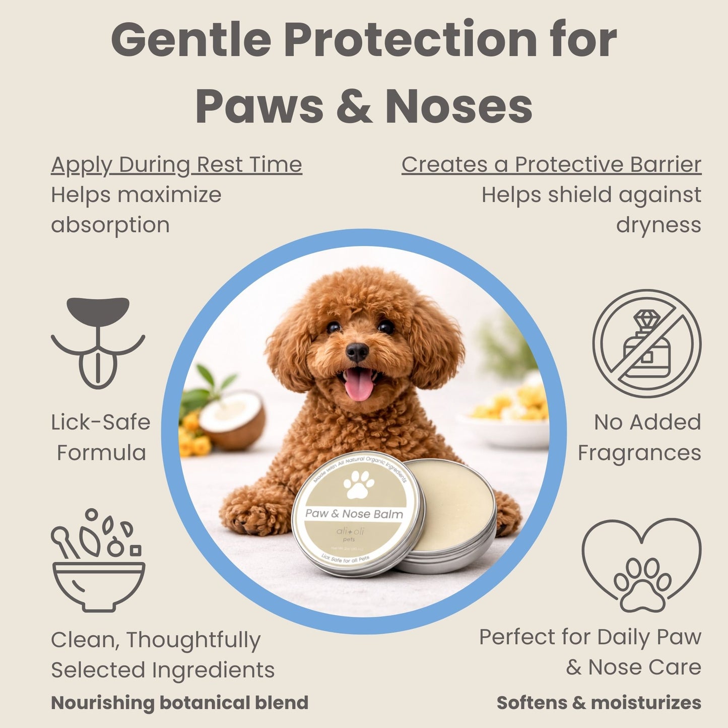 Paw & Nose Balm for Dogs & Cats – Lick-Safe, Plant-Based