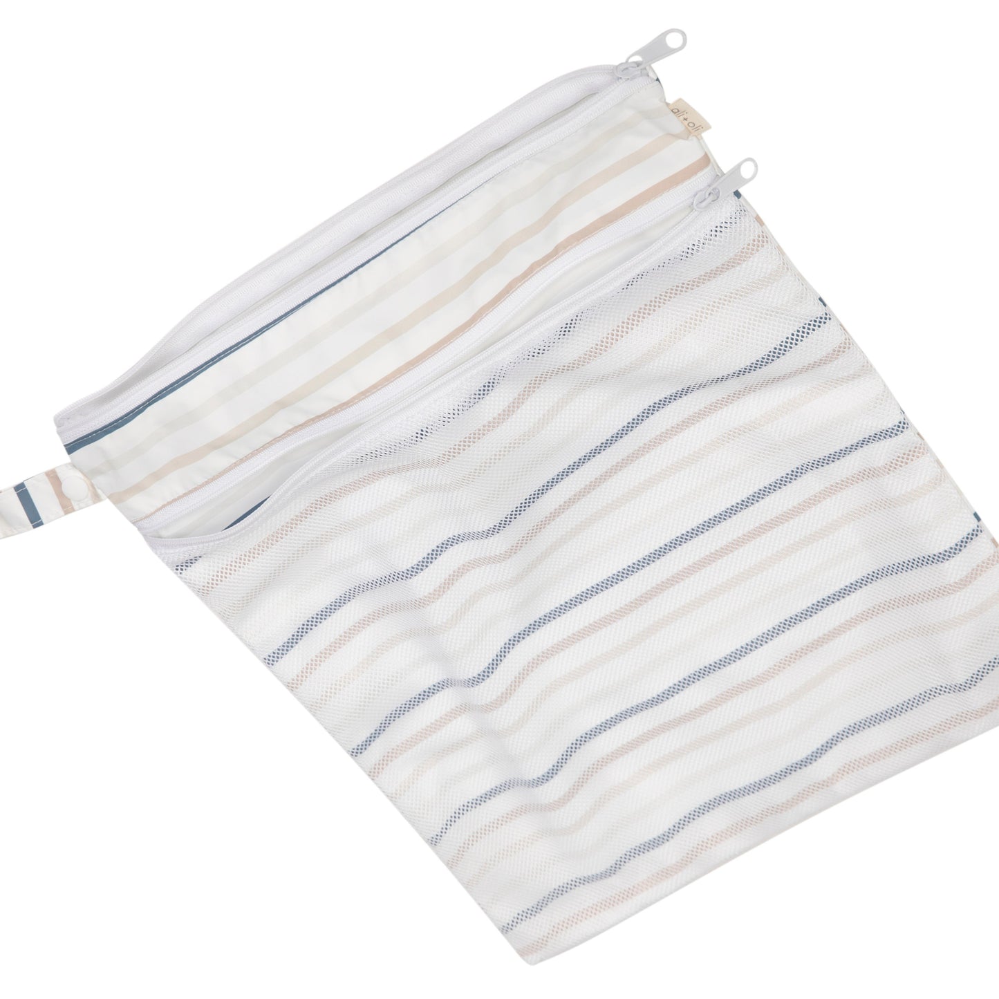 Ali+Oli Dual-Compartment Wet-Dry Bag (Stripes)